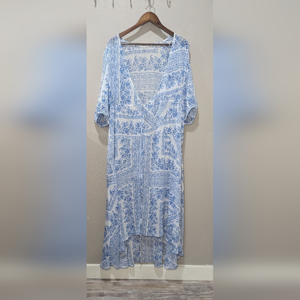 Calvin Klein shawl Beach cover-up